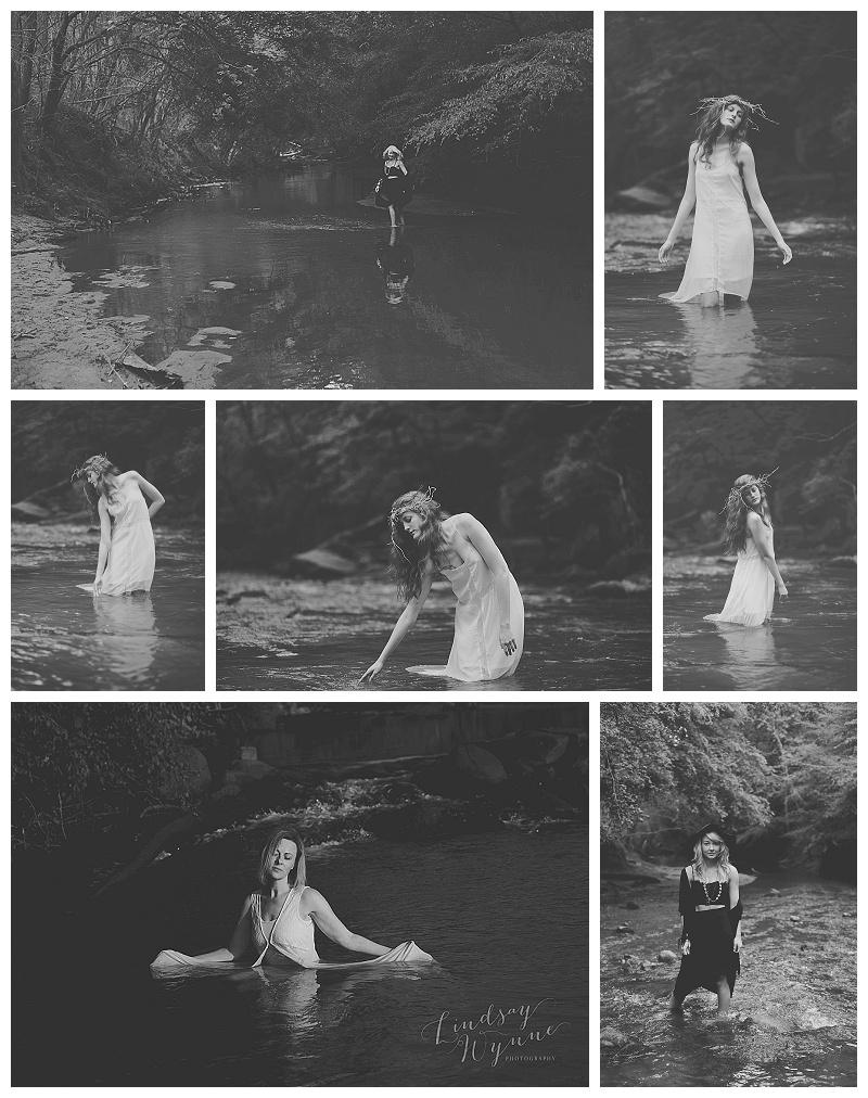 charlotte nc fine art portraits, lindsay wynne photography, river women series, fine art portraits charlotte nc
