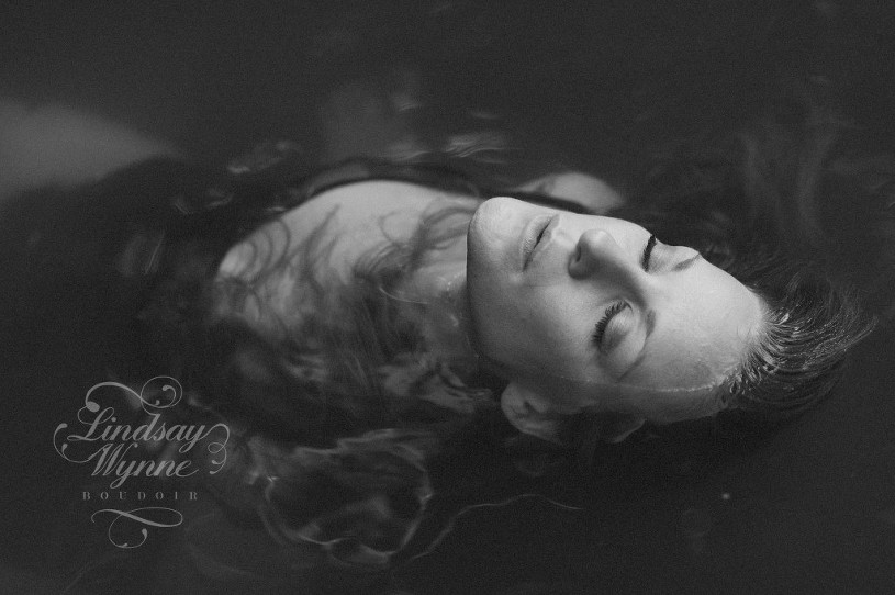fine art portraits charlotte nc, lindsay wynne boudoir, river women series, black and white fine art portraits